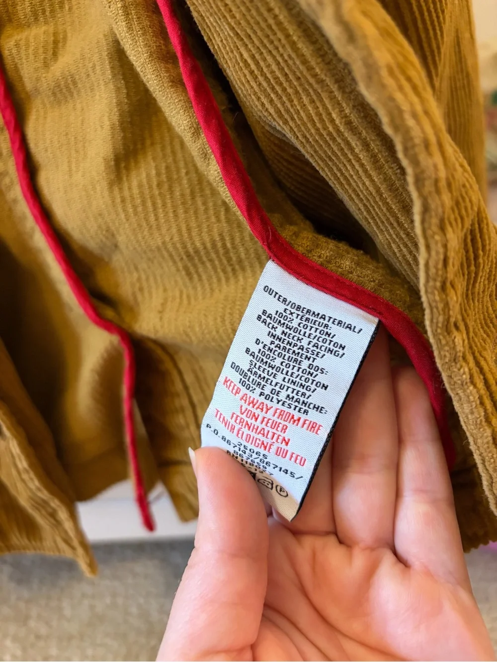 Mini Boden Corduroy Jacket 4 5 Brown Button Coat Kids Pockets